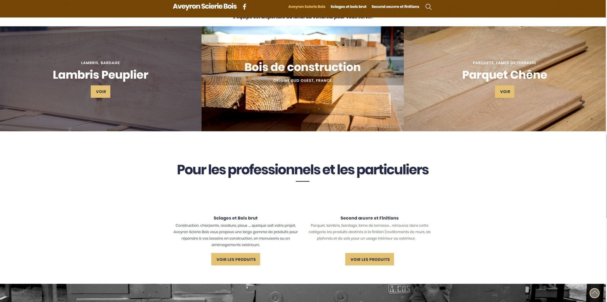 exemple de catalogue en ligne développé par le Studio END, créateur de site internet en Aveyron